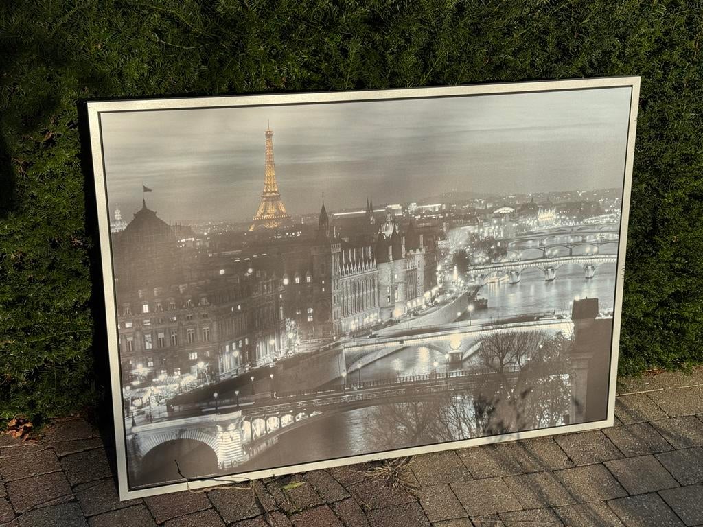 Canvas / schilderij / tekening / print, Parijs 114 x 80., Ophalen, Zo goed als nieuw