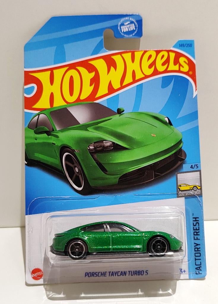 Hot Wheels Porsche Taycan Turbo S  Groen (2021), Enlèvement ou Envoi