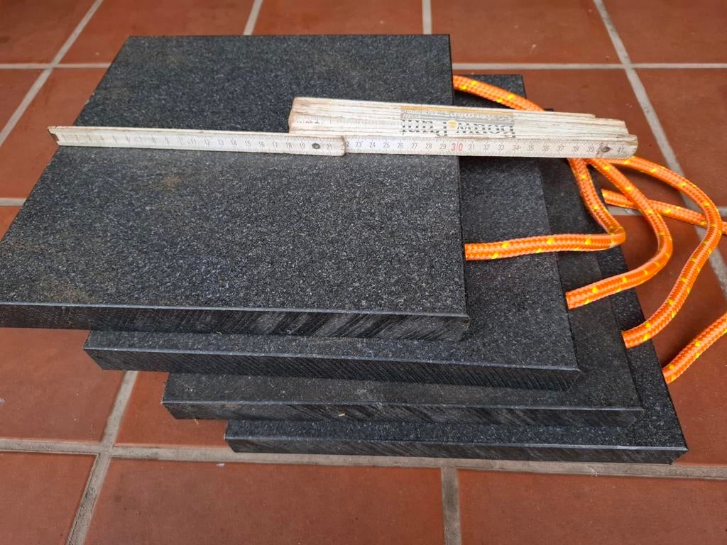 Stempelplaten / steunplaten 30x30x3cm, Ophalen, Zo goed als nieuw