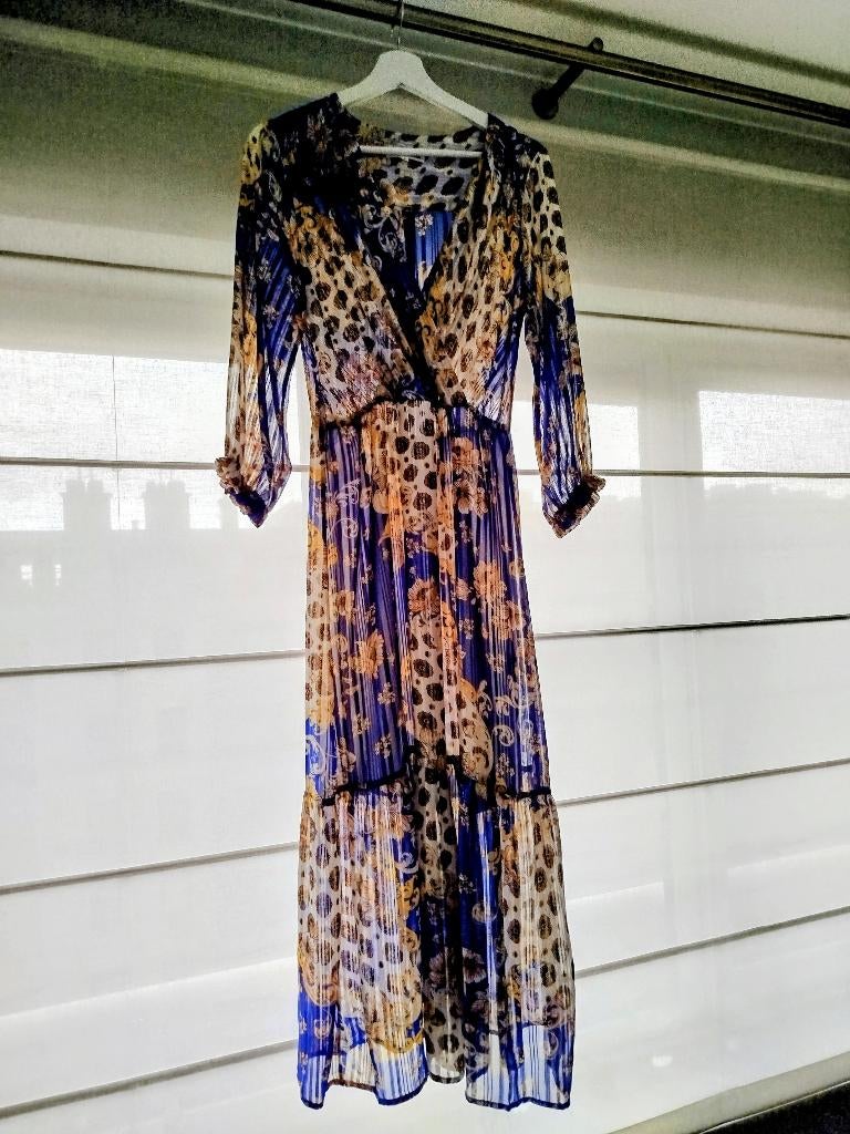 jurk, Kleding | Dames, Blauw, Ophalen of Verzenden, Zo goed als nieuw, JS Millenium