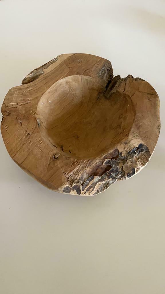 Bol à fruits en bois original/bol décoratif, Enlèvement ou Envoi, Comme neuf, Bois