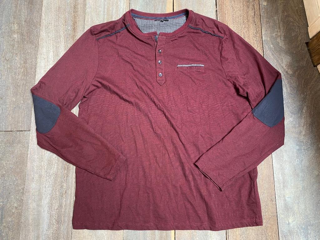 Jules T-shirt XXL Tunesische bordeauxrode valse zak met lang, JULES, Overige kleuren, Verzenden, Maat 56/58 (XL)