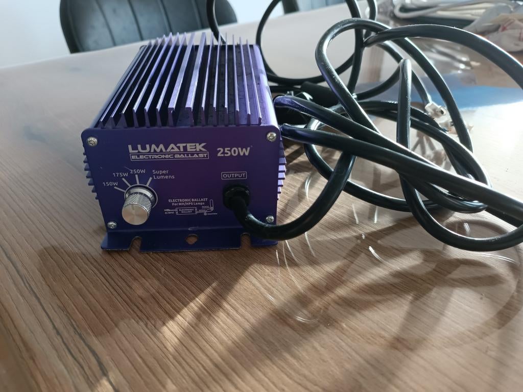 Elektronisch voorschakelapparaat van 250 W, Ophalen