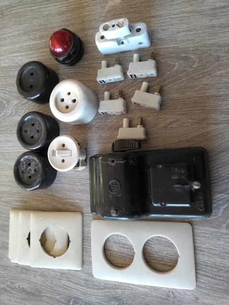retro schakelmateriaal, Doe-het-zelf en Bouw, Elektriciteit en Kabels, Ophalen of Verzenden, Gebruikt, Overige typen