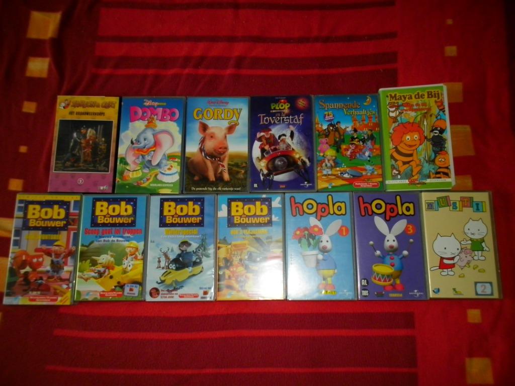 Partij van 13 kleutervideo's, Cd's en Dvd's, Ophalen of Verzenden, Gebruikt, Tekenfilms en Animatie, Tekenfilm