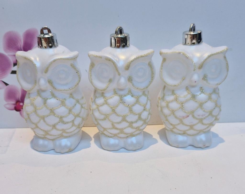 🦉 3 uilen - Kerstboom Hangers, Ophalen of Verzenden, Zo goed als nieuw