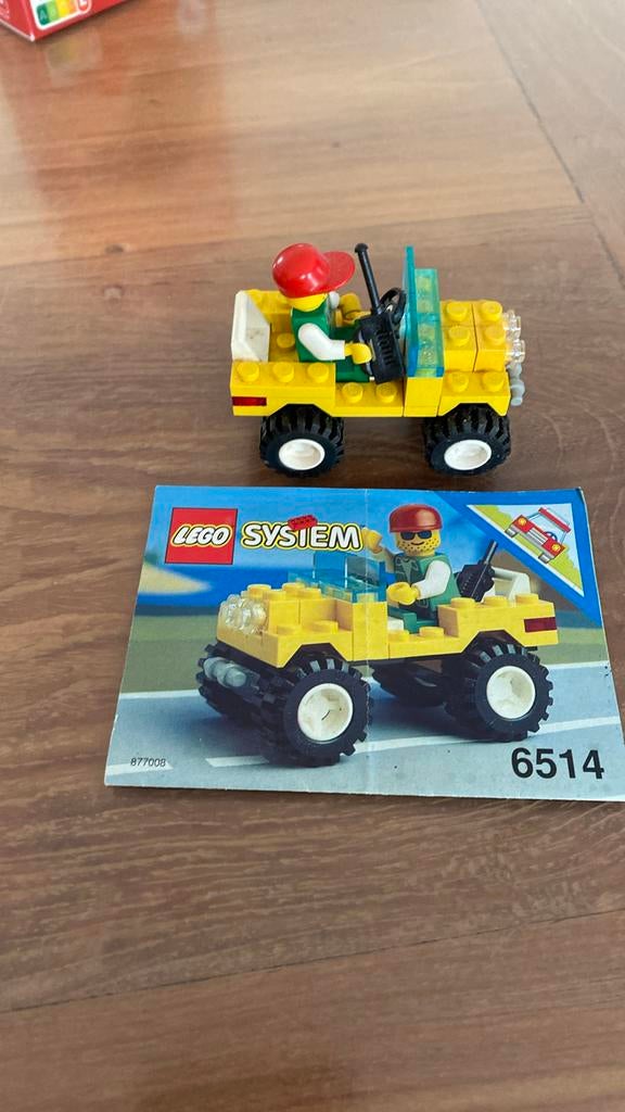 Lego jeep nr 6514. Volledig kompleet geen doosje. Wel plan, Ophalen, Gebruikt, Lego