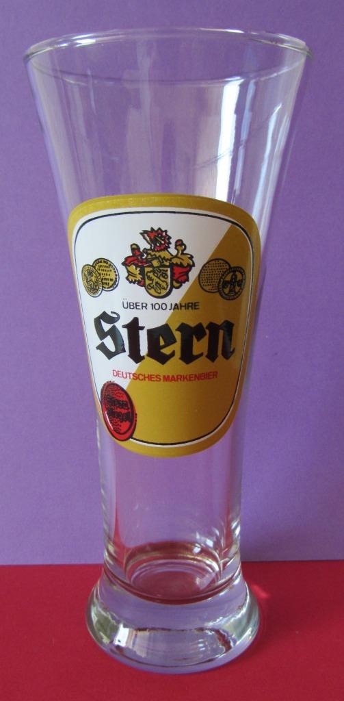 Verre à bière Stern "Deutches Markenbier", Collections, Enlèvement ou Envoi, Comme neuf, Verre à bière