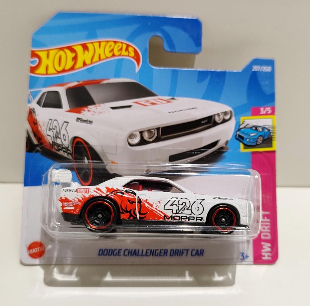 Hot Wheels Dodge Challenger Drift Car Wit (2022), Hobby en Vrije tijd, Modelauto's | Overige schalen, Ophalen of Verzenden