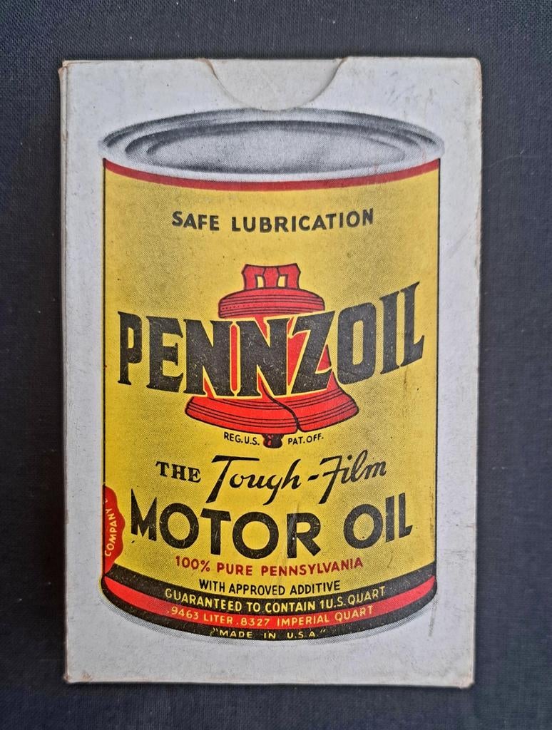 Ancien jeu de cartes Huile PENNZOIL Motor Oil, Collections, Marques & Objets publicitaires, Enlèvement ou Envoi