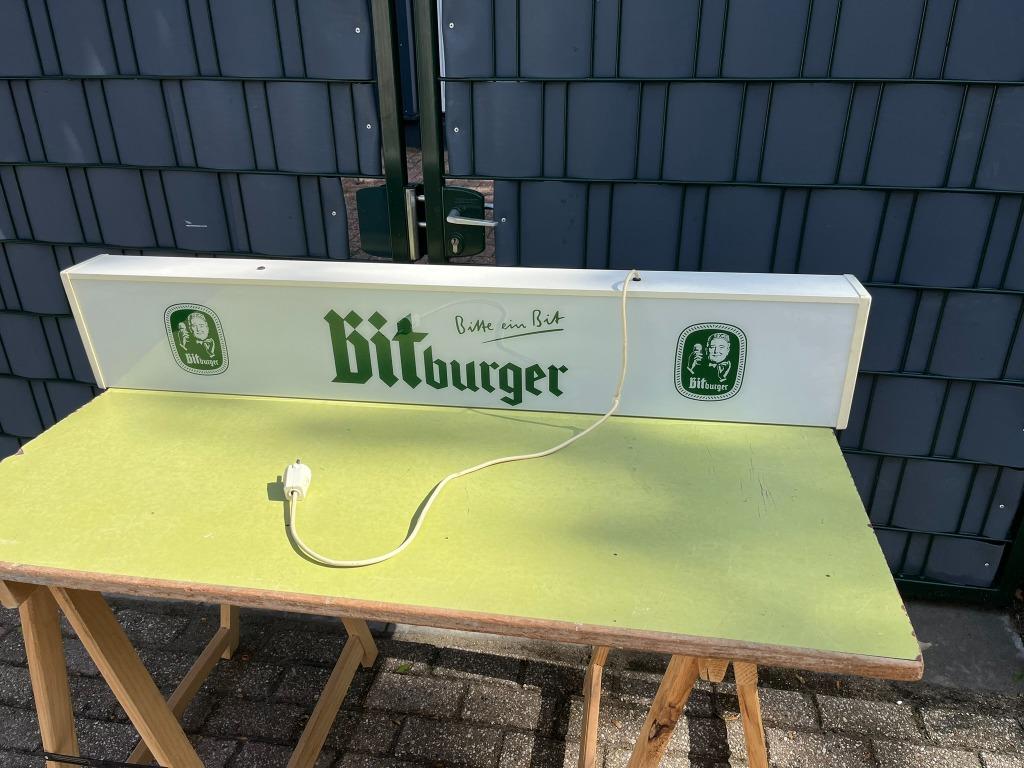 Boîte à lumière publicitaire Bitburger Beer, Enlèvement, Comme neuf, Panneau, Plaque ou Plaquette publicitaire