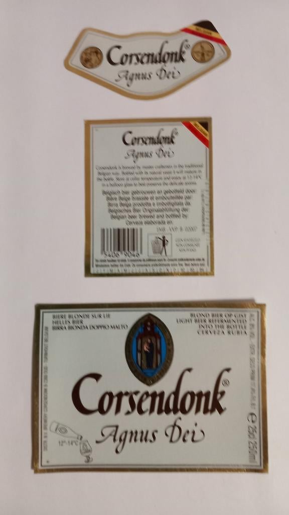 Corsendonck, etiketten (35) (35/1), Ophalen of Verzenden, Zo goed als nieuw