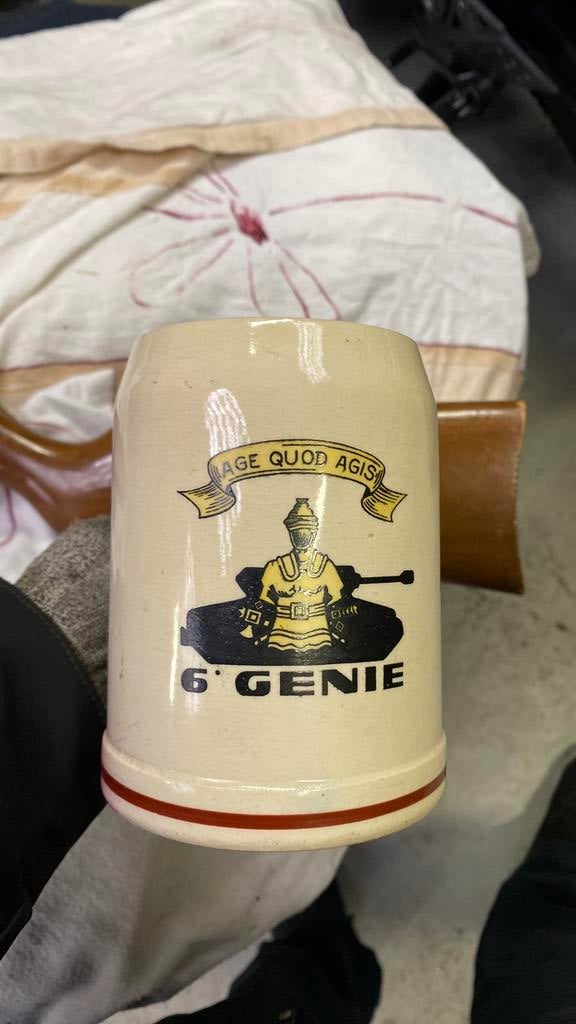 Ancienne chope du 6eme génie Belgique, Verzamelen, Ophalen of Verzenden