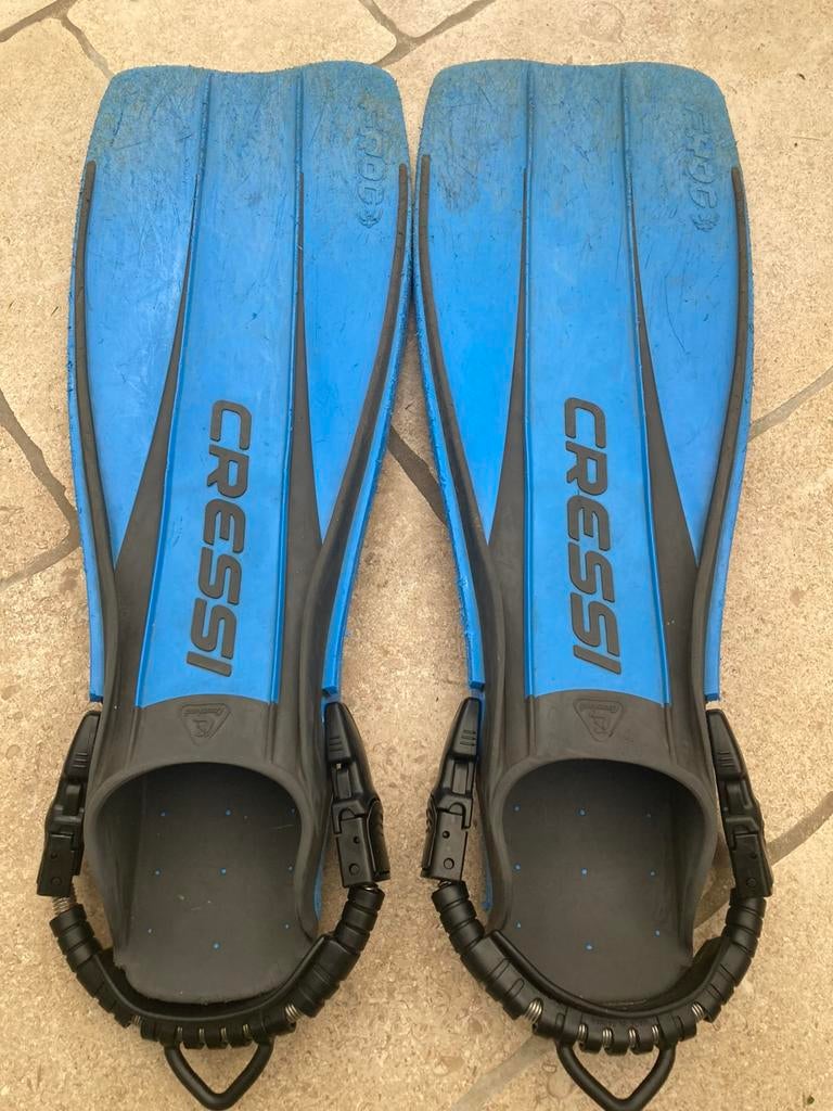 Cressi Frog vinnen maat XL, Watersport en Boten, Ophalen, Gebruikt, Zwem- of Duikvliezen