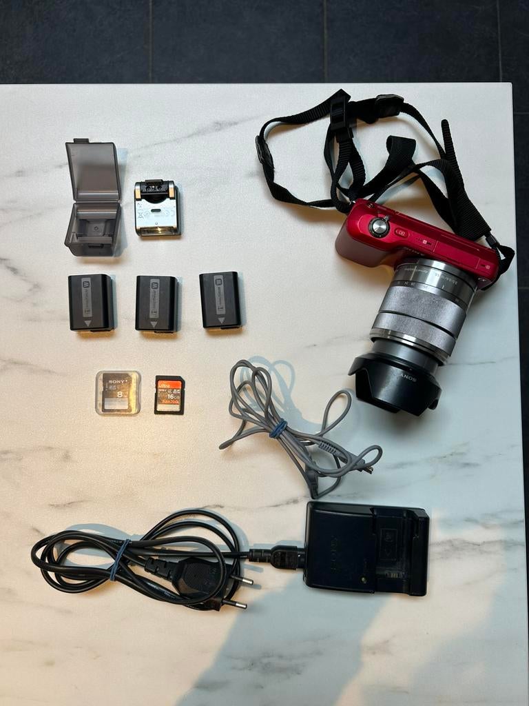 SONY NEX 3 + lens 18-55 + extra’s, Ophalen, Gebruikt, Sony