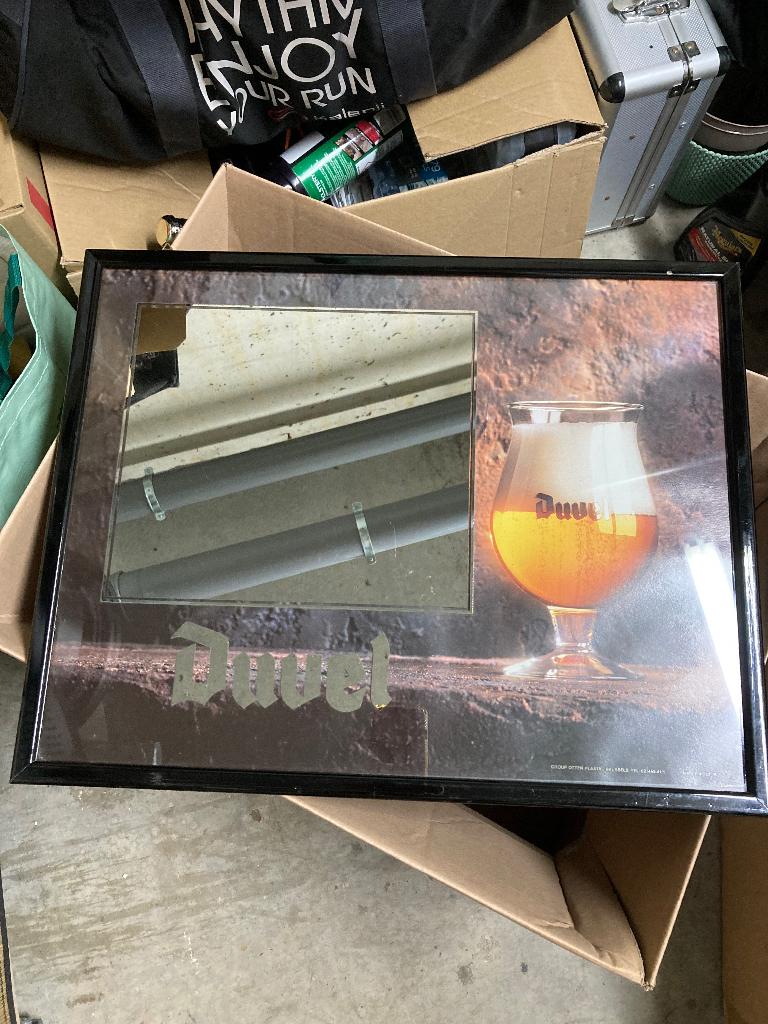 Spiegel duvel, Verzamelen, Ophalen of Verzenden, Gebruikt, Overige typen, Duvel