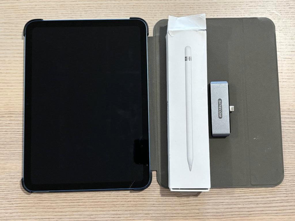 Apple iPad 10.9 256GB Wi-Fi Blue + Apple Pencil, Informatique & Logiciels, Apple iPad Tablettes, Apple iPad, Comme neuf, Enlèvement