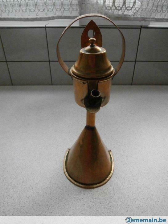 Lampe à huile en cuivre, Enlèvement, Cuivre