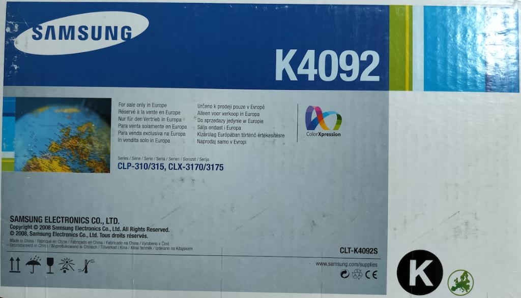 Samsung K4092 inktpatroon zwart, Computers en Software, Ophalen, Nieuw, Cartridge, Samsung
