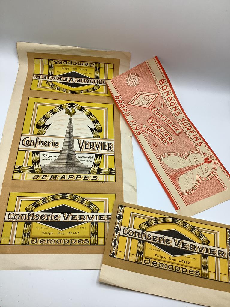 Confiserie Vervier reclame - Jemappes, Verzamelen, Gebruikt