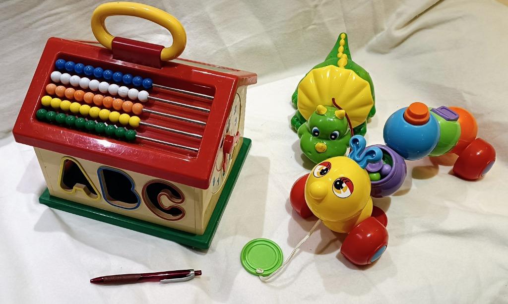 Baby speelgoed 3 stuks, Kinderen en Baby's, Ophalen of Verzenden, Gebruikt, Mobiel, Met geluid