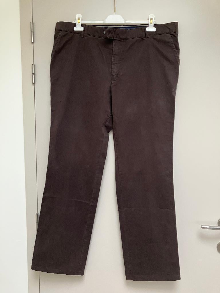 Nieuwe bruine herenbroek Comfort Stretch, Kleding | Heren, Ophalen, Maat 52/54 (L), Comfort Strech, Bruin