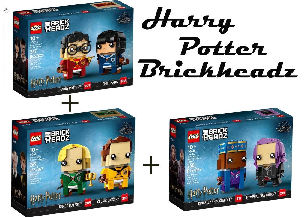 Bundel Lego Harry Potter Brickheadz : 40616 + 40617 + 40618, Ophalen of Verzenden, Nieuw, Complete set, Lego