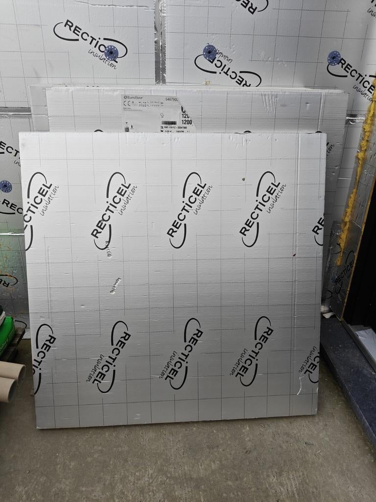 Recticel Eurofloor - vloerisolatie, Doe-het-zelf en Bouw, Isolatie en Afdichting, Ophalen, 4 tot 8 cm, Nieuw, 5 tot 10 m²
