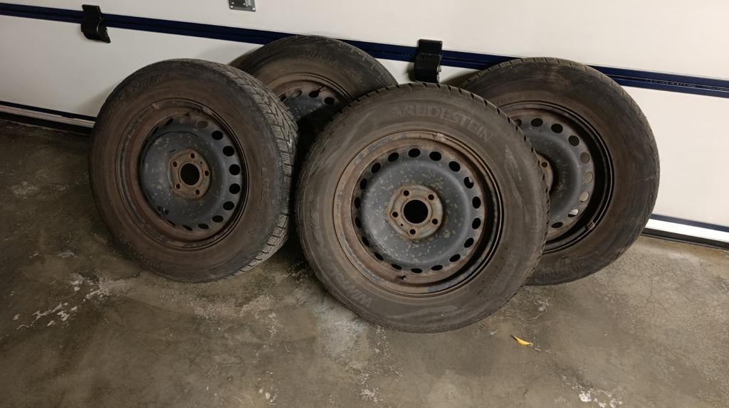 Jeu de jantes en tôle 215/65 R16, Ophalen, 16 inch, Band(en)