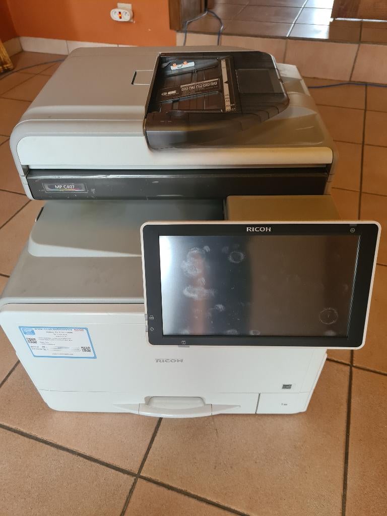 Ricoh MP C407 Color Laser Multifunction Printer, Ophalen, Gebruikt, Ricoh, Laserprinter