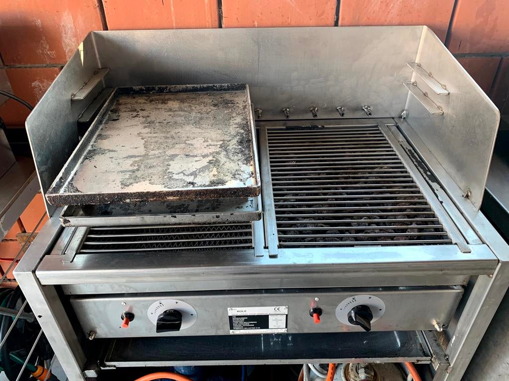 Gas bbq met lavastenen, Tuin en Terras, Ophalen, Zo goed als nieuw