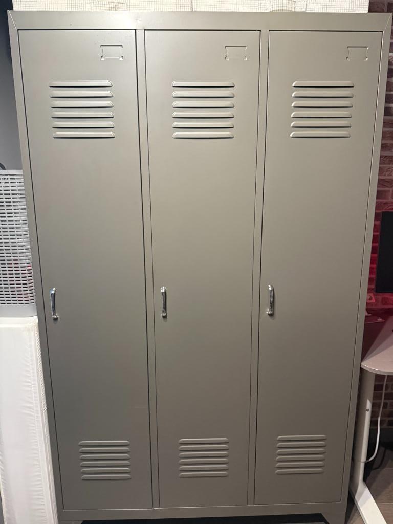 Armoire vestiaire en métal gris Loft Maisons du Monde, Enlèvement, Utilisé, Métal