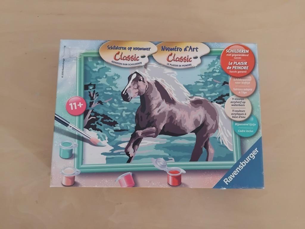 Schilderen op nummer -paard 1, Hobby en Vrije tijd, Schilderen, Ophalen of Verzenden, Schilderen op nummer