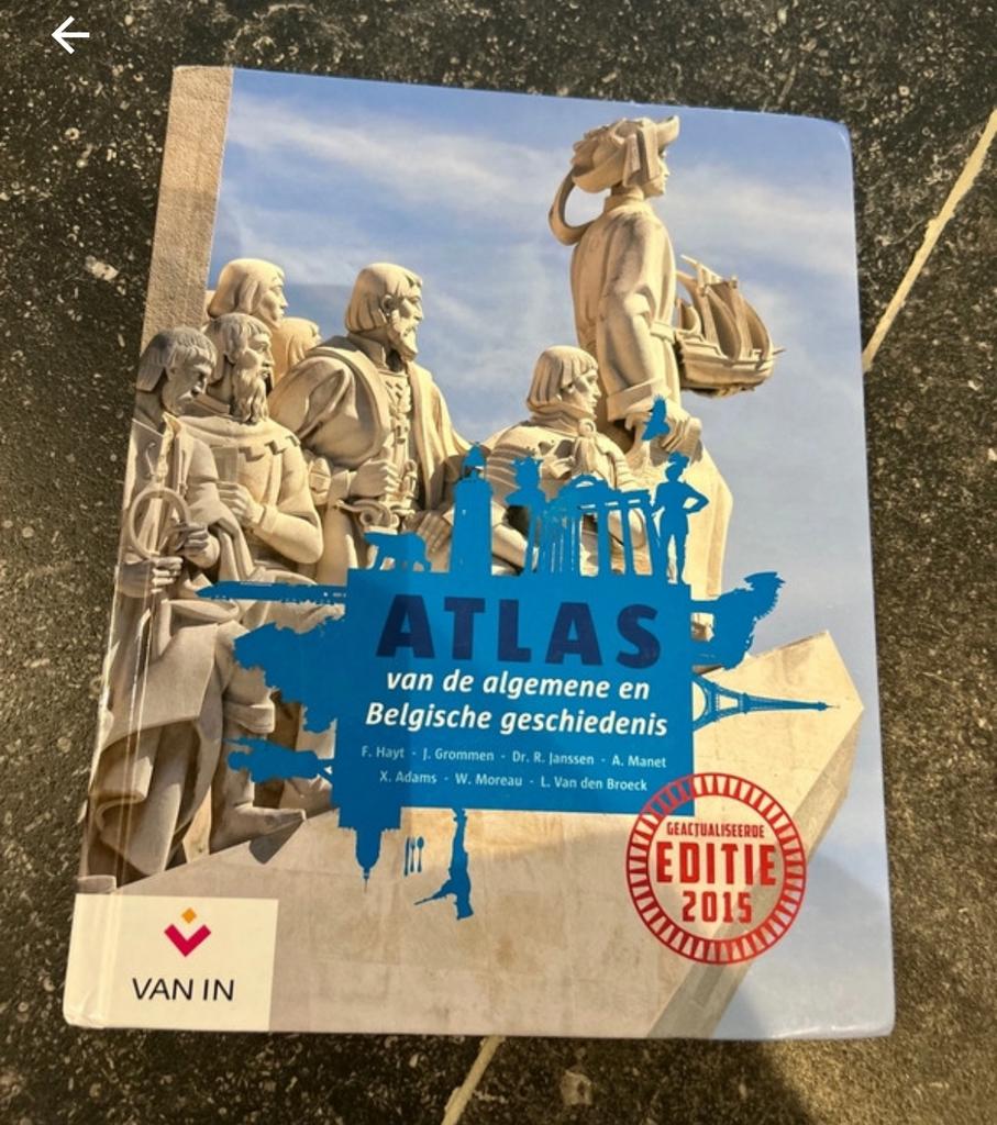 Atlas van de algemene en Belgische geschiedenis editie 2015, Ophalen of Verzenden, Zo goed als nieuw, Geschiedenis