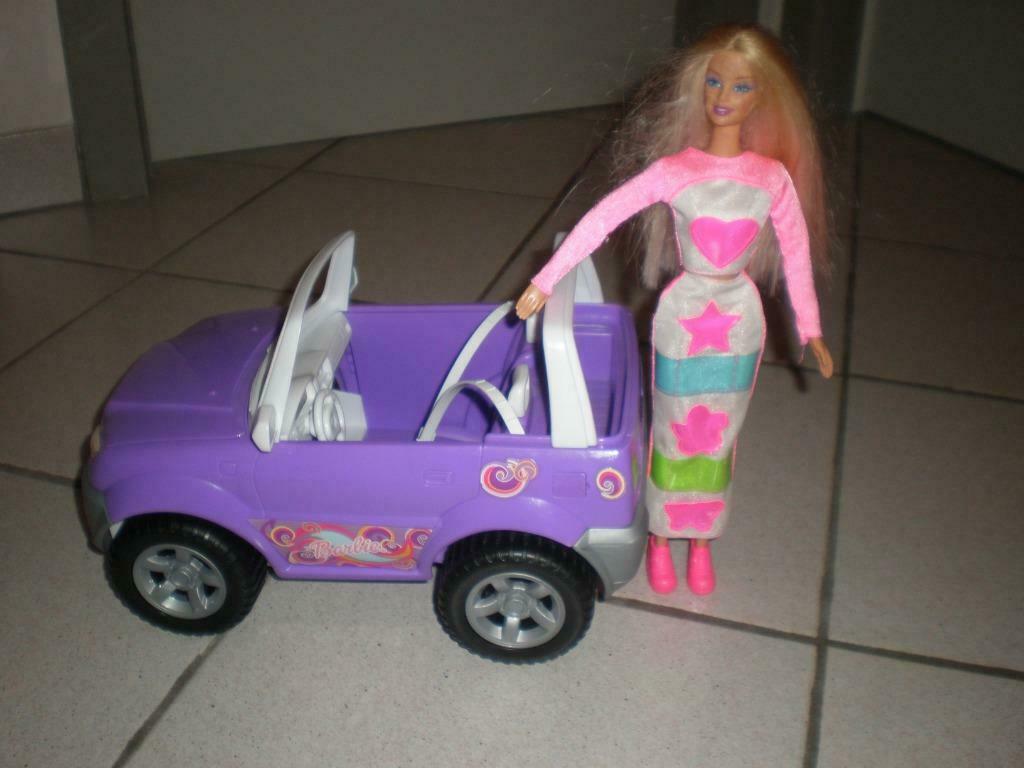 Barbie met auto, Ophalen, Gebruikt, Barbie