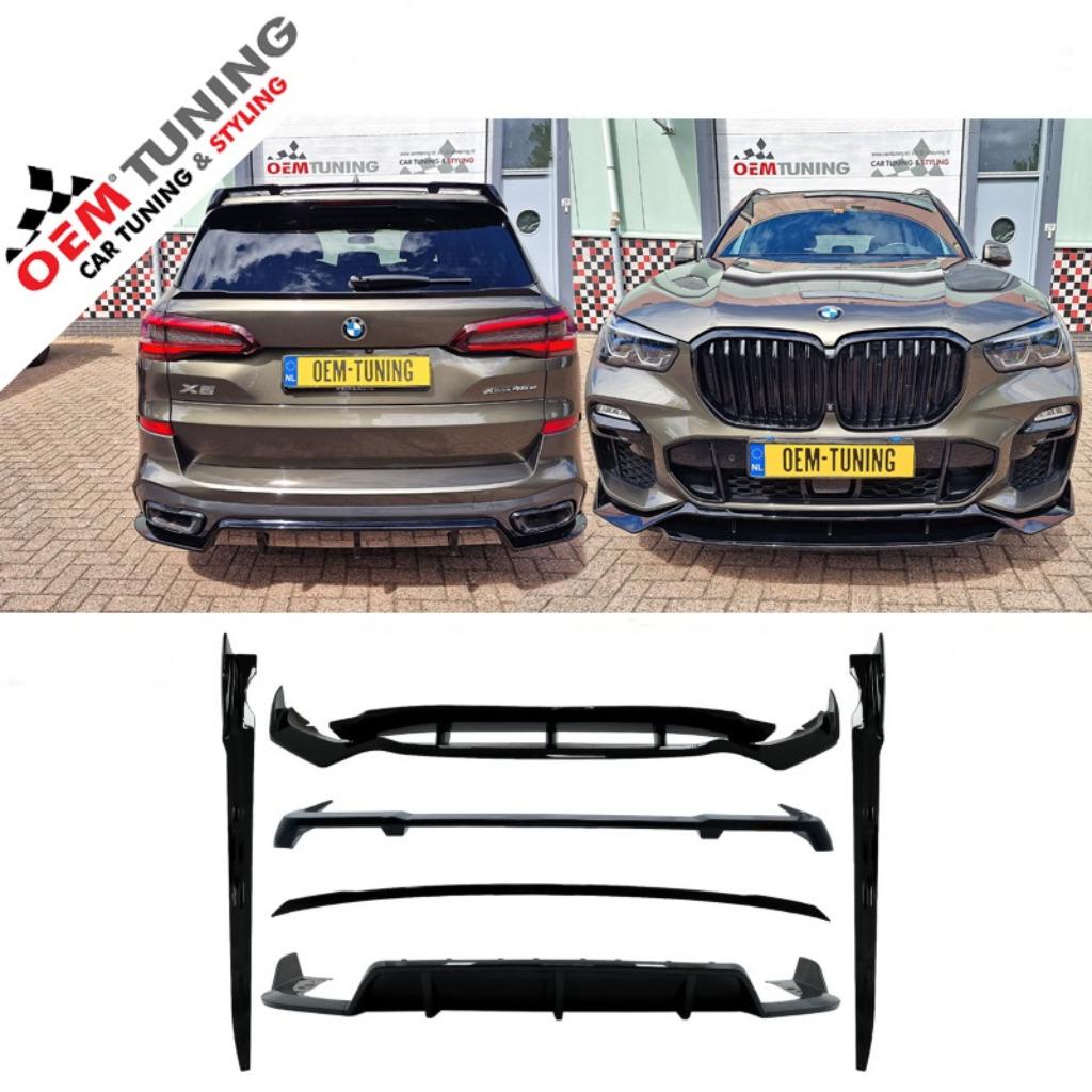 Aero Pakket voor X5 G05 18‑23 M‑Tech Hoogglans Zwart, Links, Nieuw, Ophalen of Verzenden, Bumper
