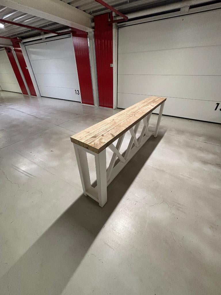 Wandtafel in steigerhout, 25 à 50 cm, 150 à 200 cm, Comme neuf, Landelijk, tijdloos