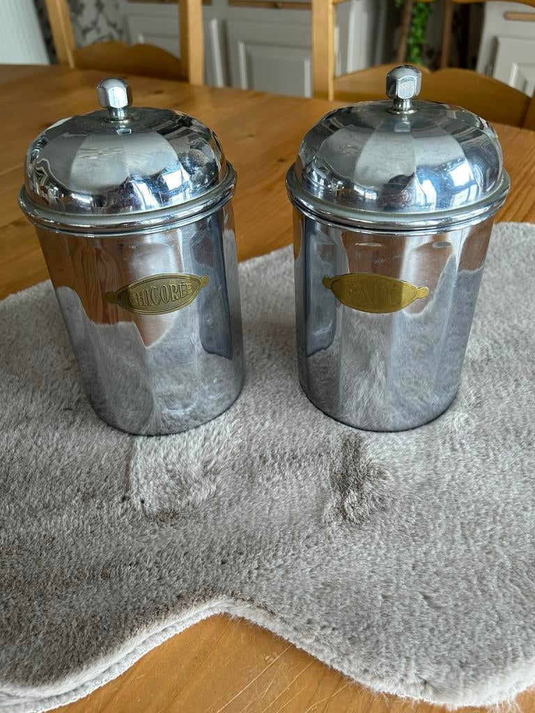 2 anciens pots de conservation café chicorée, Collections