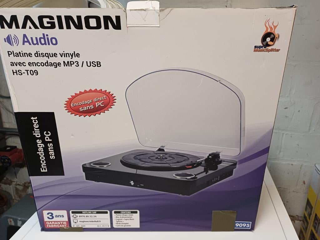 Tourne disque usb sd maginon, TV, Hi-fi & Vidéo, Enlèvement, Comme neuf
