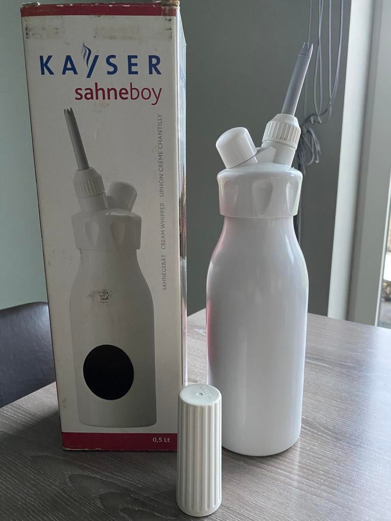 Slagroomspuit Kayser 0,5 L, Ophalen of Verzenden, Zo goed als nieuw