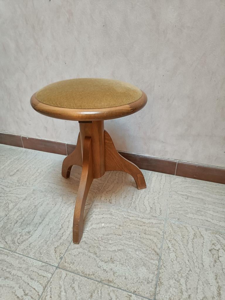 Vintage pianokruk /pianostoel jaren 70, Ophalen of Verzenden, Gebruikt