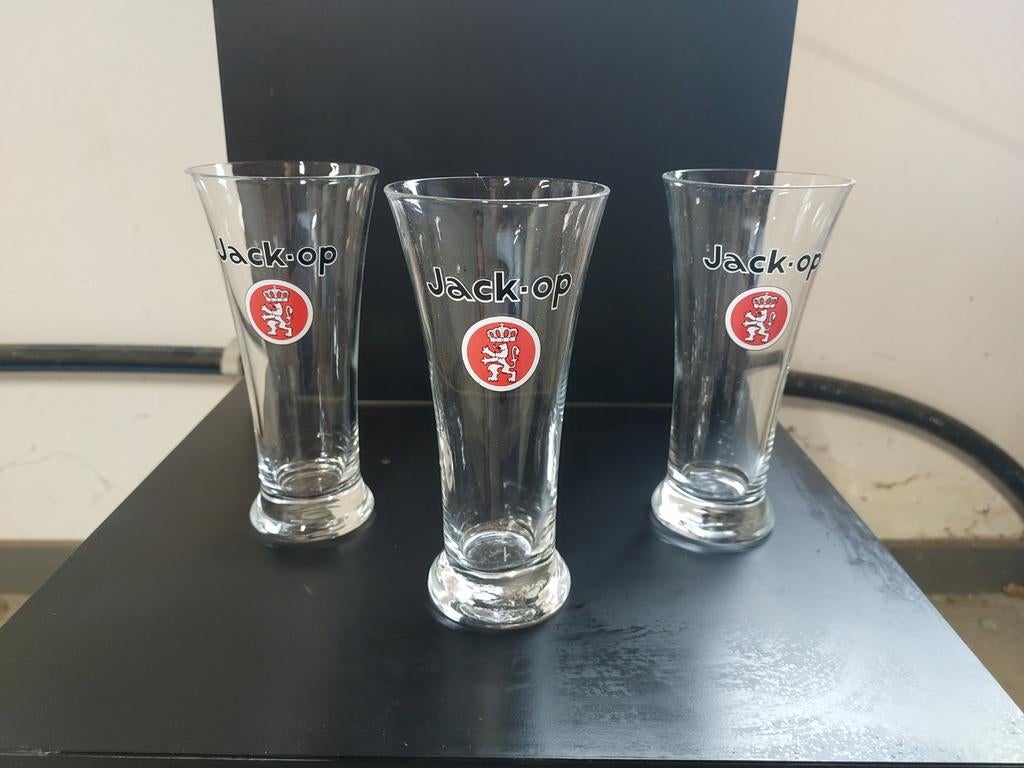 Jack-op fluitjes, Ophalen of Verzenden, Zo goed als nieuw, Bierglas