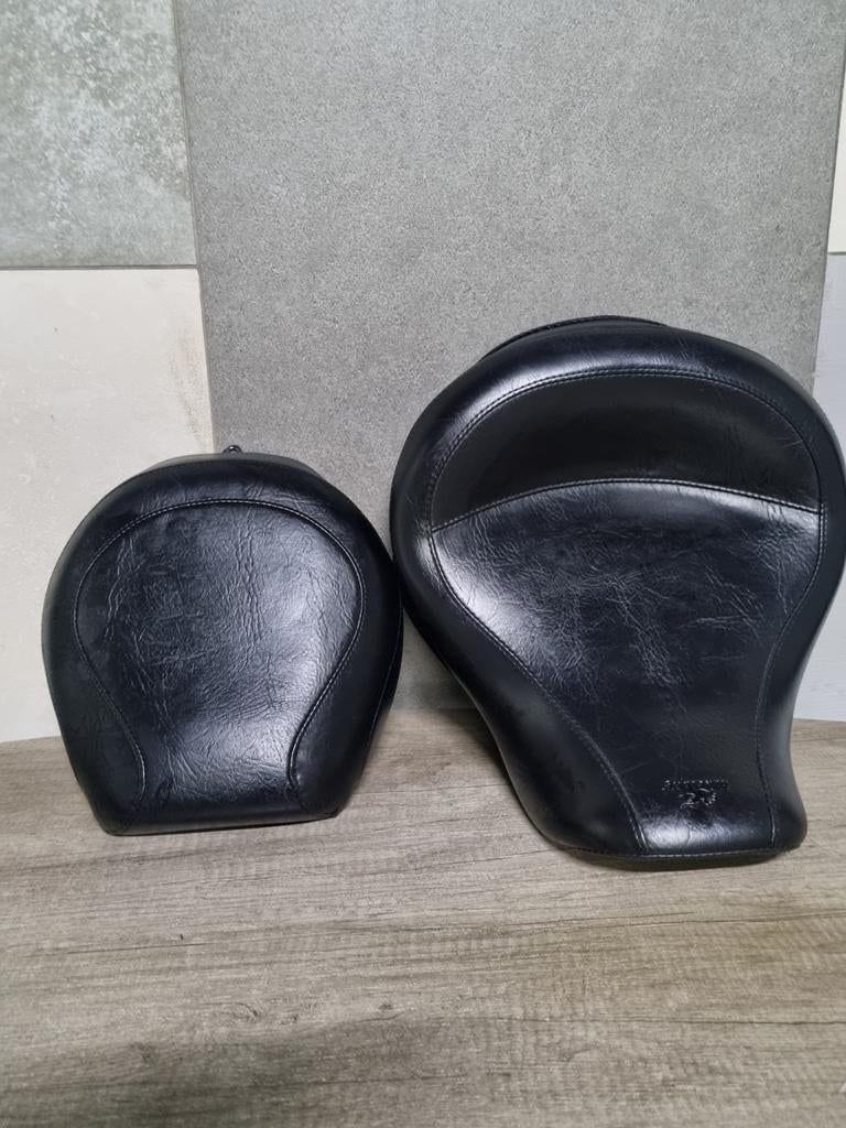 Mustang 2-p wide touring vintage zadel. Voor harley davidson, Motoren, Ophalen