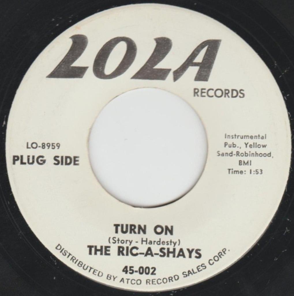 The Ric-A-Shays ‎– Turn On / Groovy '' Rock , Tittyshaker  ", CD & DVD, Vinyles Singles, Comme neuf, Single, Autres genres, Enlèvement ou Envoi