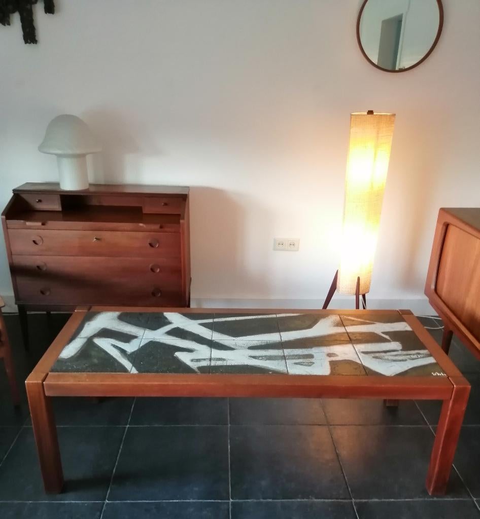Deense design retro jaren 60 Ole Bjørn Krüger salontafel, Antiek en Kunst, Ophalen