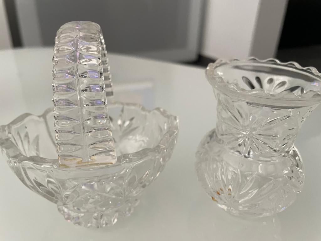 Decoratief kristallen setje, Antiek en Kunst, Ophalen of Verzenden