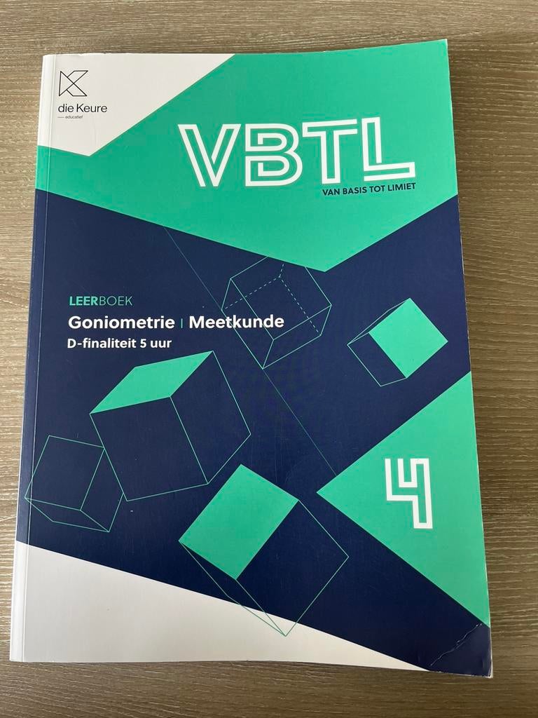 VBTL 4 Goniometrie | Meetkunde doorstroomfinaliteit, Enlèvement, Comme neuf