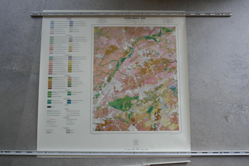 Bodemkaart Harelbeke, Militair Geografisch Inst, Ophalen of Verzenden, 1800 tot 2000, België