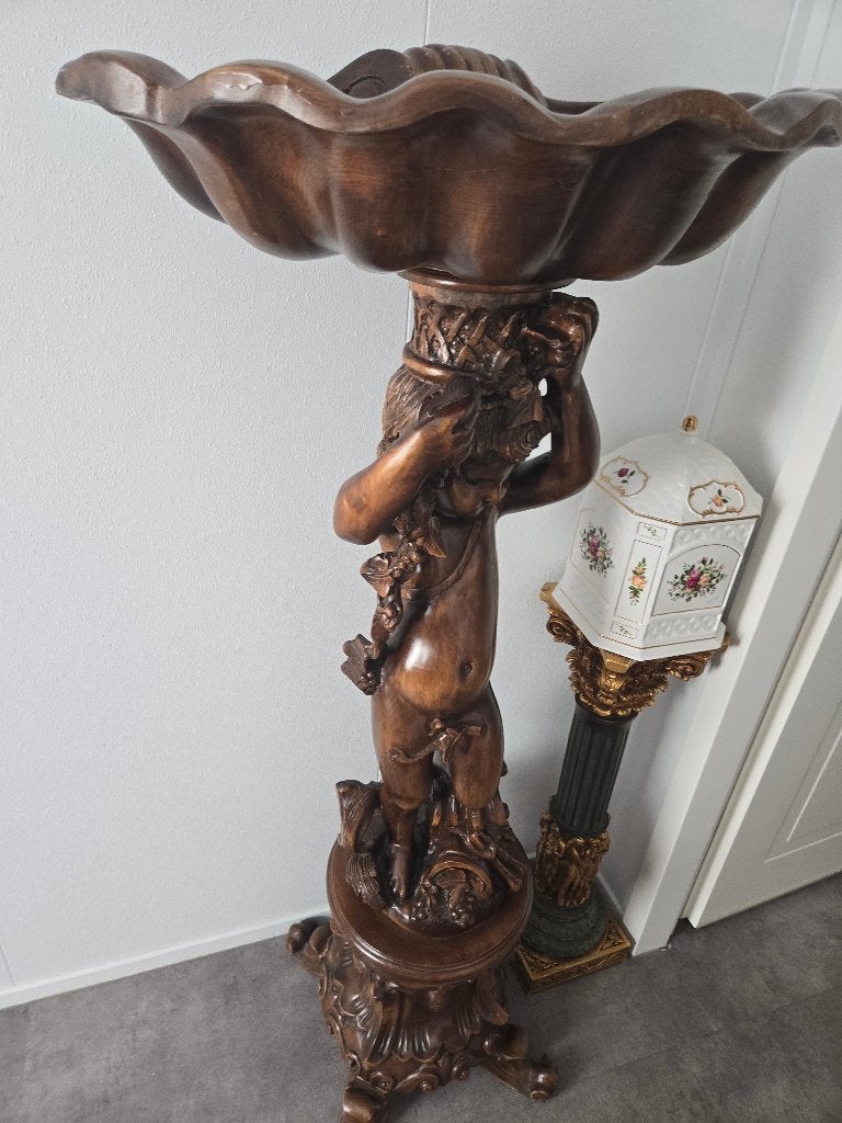 Antieke zuil barok hout, Ophalen