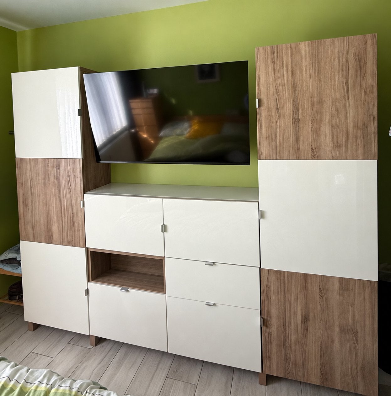 Tv-meubel te koop, Huis en Inrichting, Ophalen, Overige materialen, Met lade(s), Zo goed als nieuw